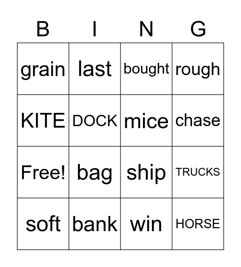 Segmenting  "Sounds"  in Words BINGO Card