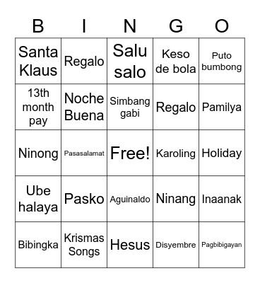 HR Connect Bingo Card