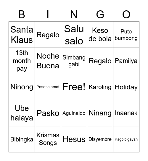 HR Connect Bingo Card