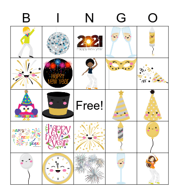 New Year's Bingo Card