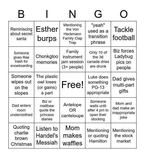 Colorado bingo Card