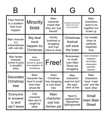 Holiday Bingo Card
