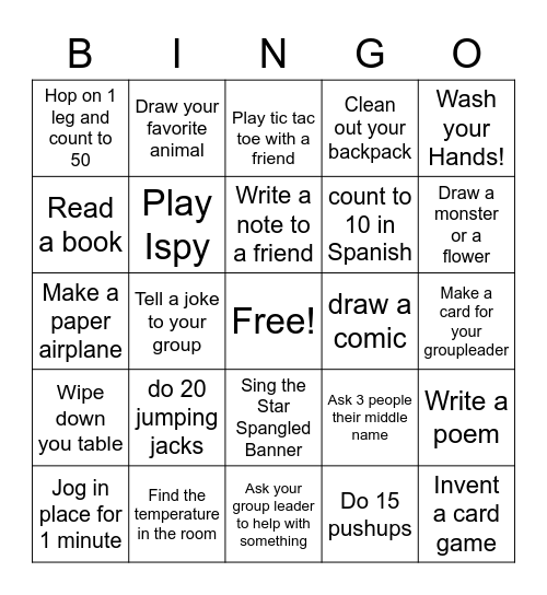 I'm Bored Bingo- Educational Things to Do When Bored - Teach Beside Me