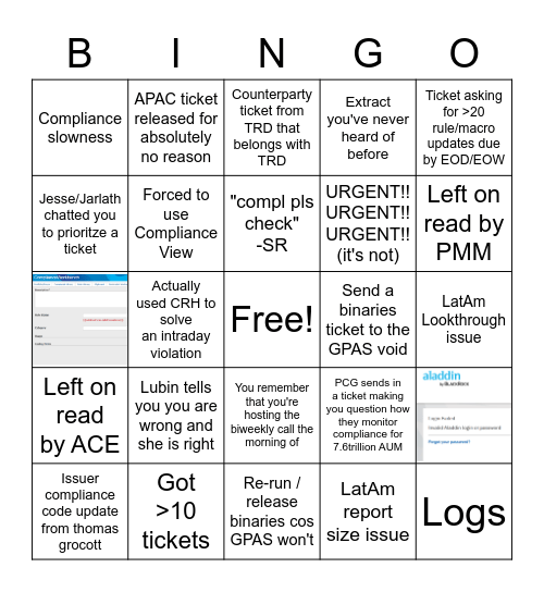 Compl Bingo Card