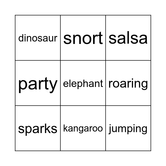 BINGO! Bingo Card