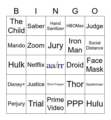 AALRR Bingo Card