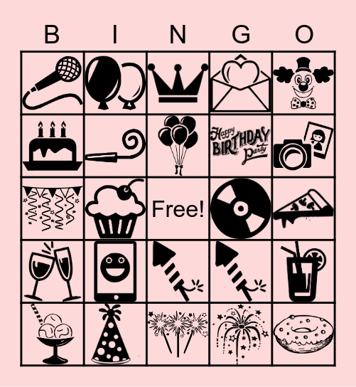 Birthday BINGO Card