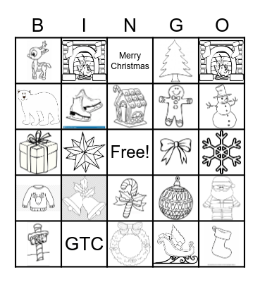 GTC CHRISTMAS PARTY Bingo Card