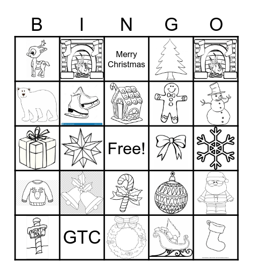 GTC CHRISTMAS PARTY Bingo Card