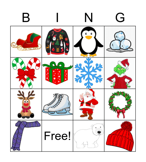 Winter BINGO Card