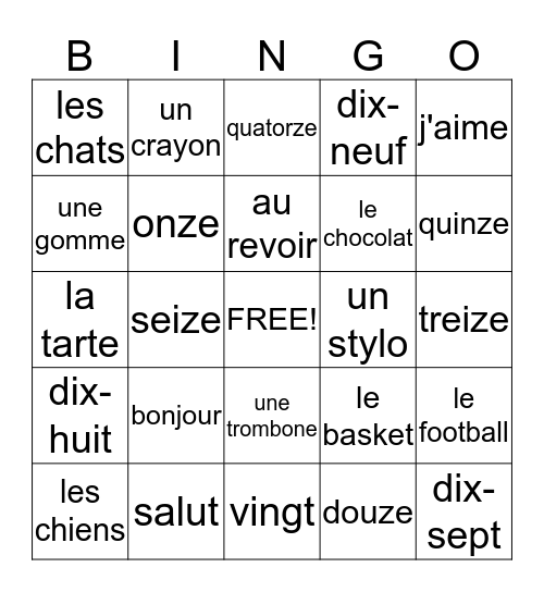 Bingo Card