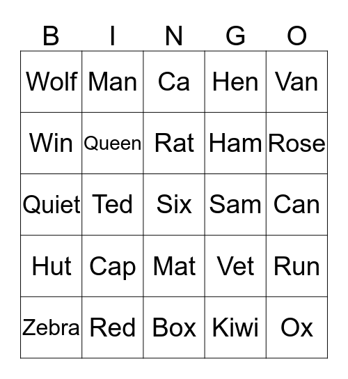 Fun Quilt Bingo Card