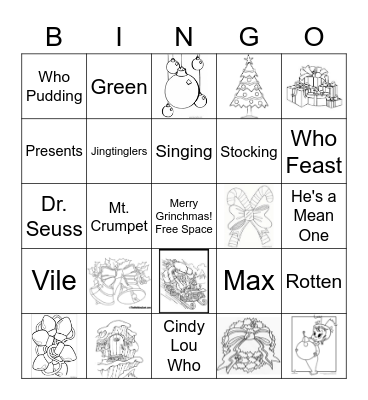 GRINCH Bingo Card