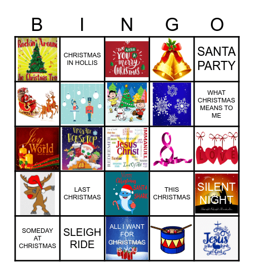 CHRISTMAS BINGO WITH A TWIST Bingo Card