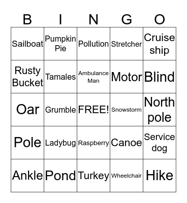 Let's Review! Bingo Card