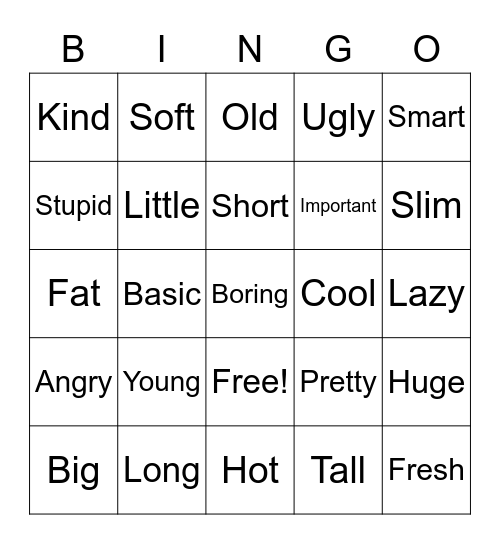 [1] Bingo Card