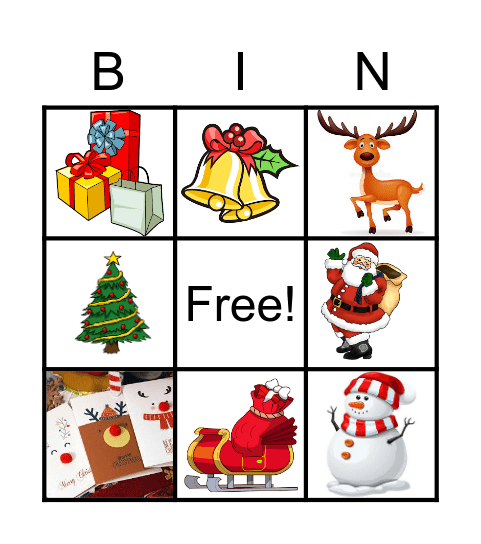 Christmas Bingo Card