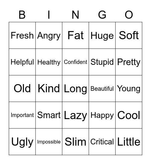 PAKYENA99-2 Bingo Card