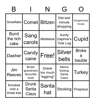 Christmas Bingo Card