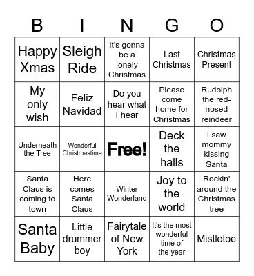 Kerstbingo! Bingo Card