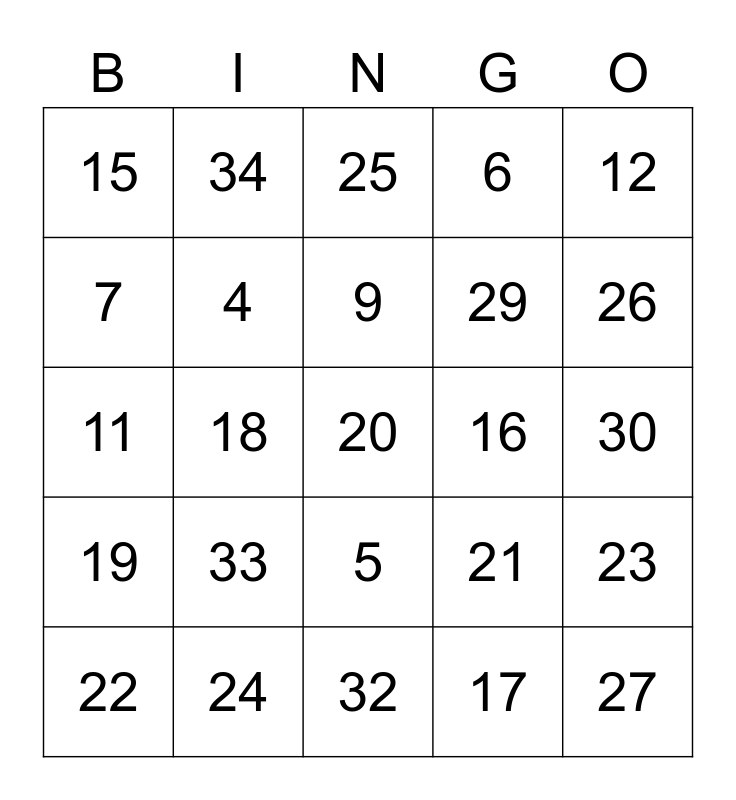 number-1-35-bingo-card