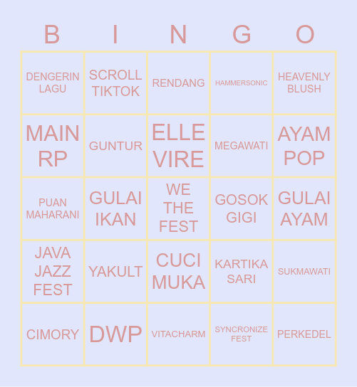 🐻 SOOYEON 🐻 Bingo Card
