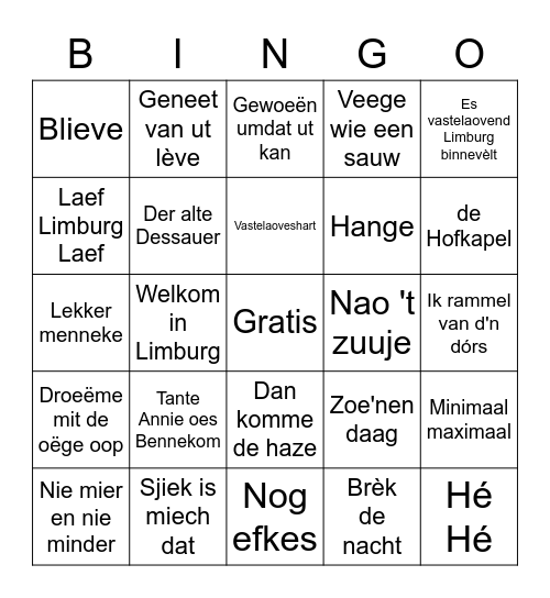 Keieschieters Quarantaine Bingo Card