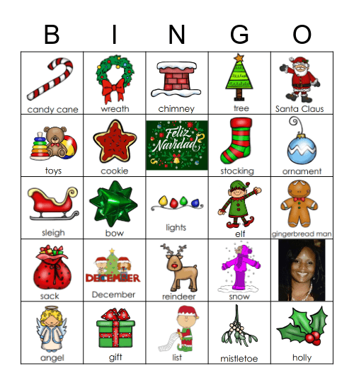 Holiday BINGO Card