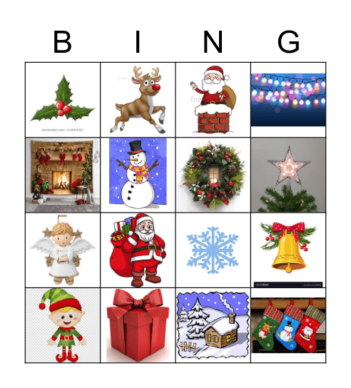 Christmas Bingo Card