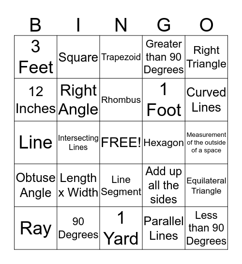 Polygon Bingo Card