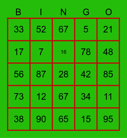 CHRISTMAS BINGO WITH THE SINGHSONS Bingo Card