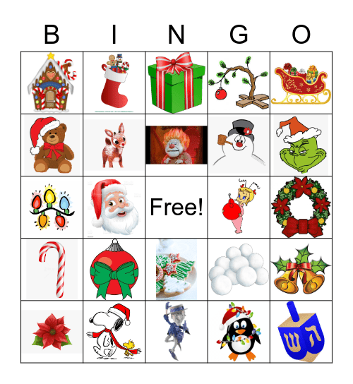 Holiday Bingo Card