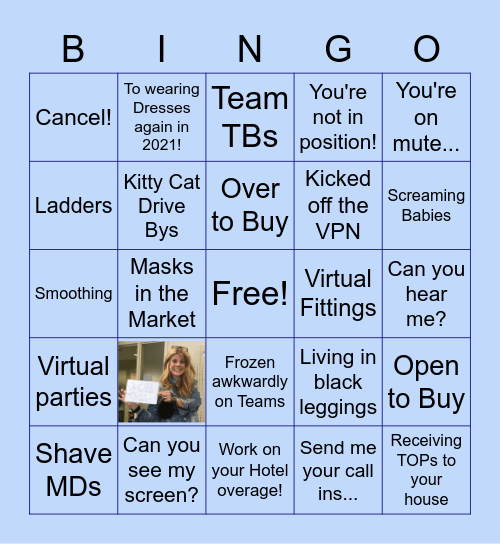 Ross WFH Bingo Card