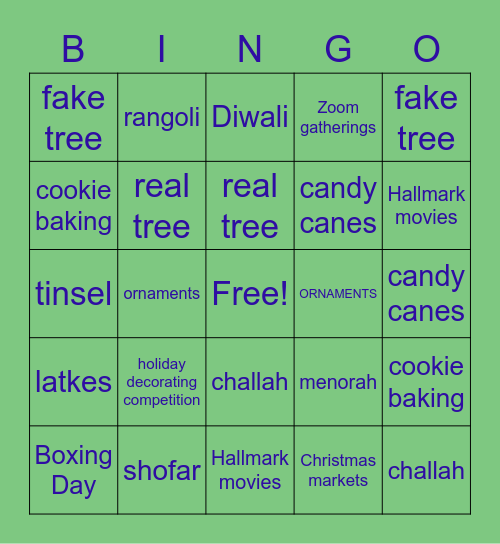 IEDC Virtual Holiday Party 2020 Bingo Card