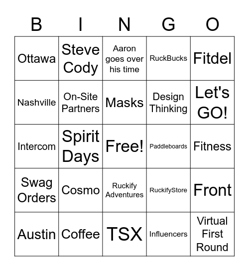 Ruckify Bingo Card