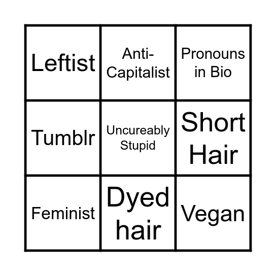 Non Binary Bingo Card