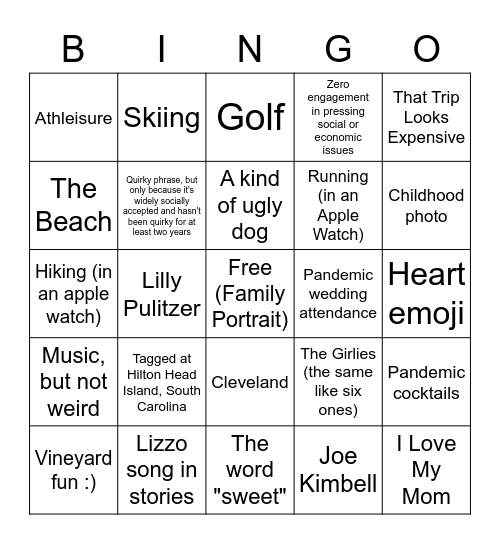 @megansteel_ Bingo Card