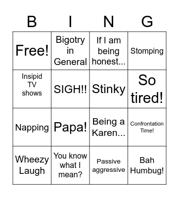 Christmas Bingo Card