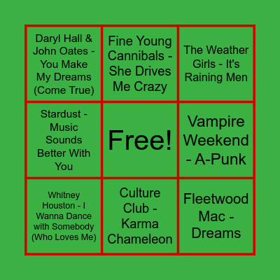 Prince Bingo #2 Bingo Card