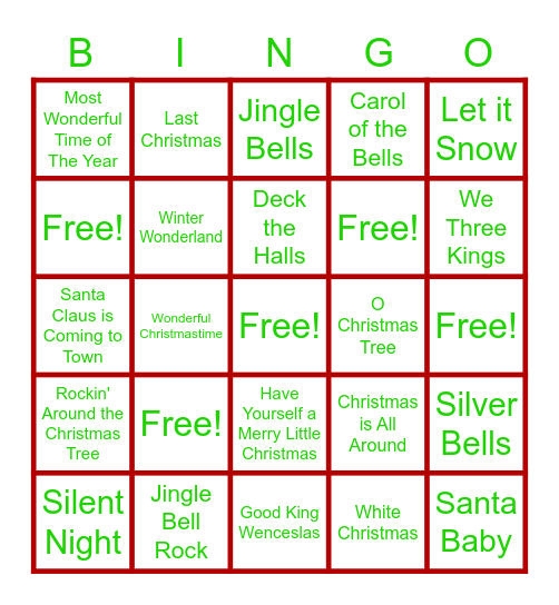 New to Colorado: Home for the Holidays Bingo Card