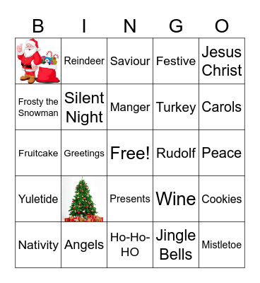 Christmas Bingo Card