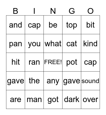 neol Bingo Card