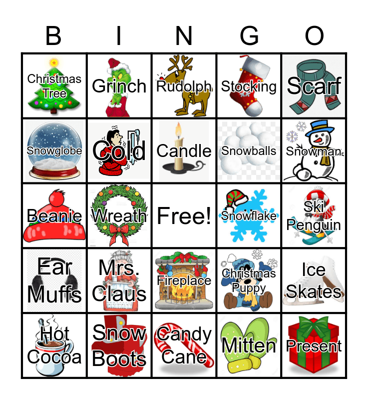 Winter Bingo Card