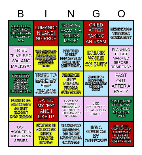 I-BINGO MO AKO!!! Bingo Card