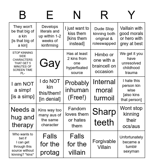 Dear God Help Bingo Card