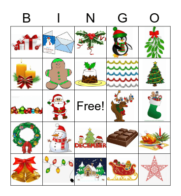 Xmas Bingo Card