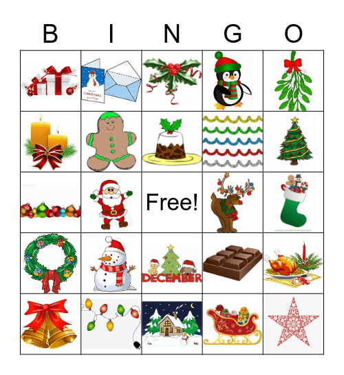 Xmas Bingo Card