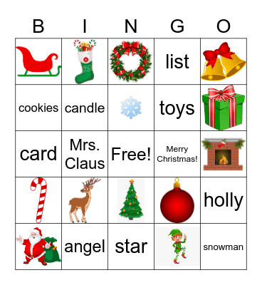 Christmas Bingo Card