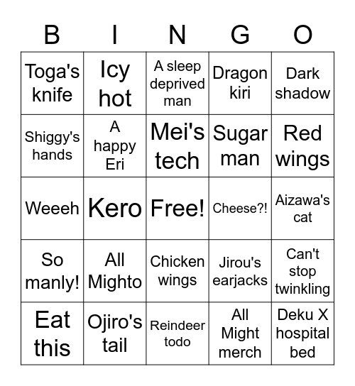🅑🅘🅝🅖🅞 Bingo Card