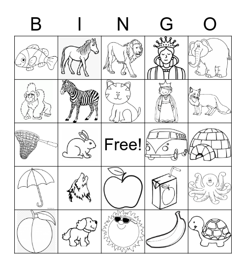 PHONICS 1 FINAL REVIEW BINGO Card